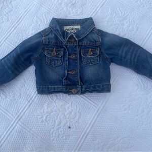 OshKosh B'gosh Classic Blue Jean Jacket Infant Baby Girl 9M
